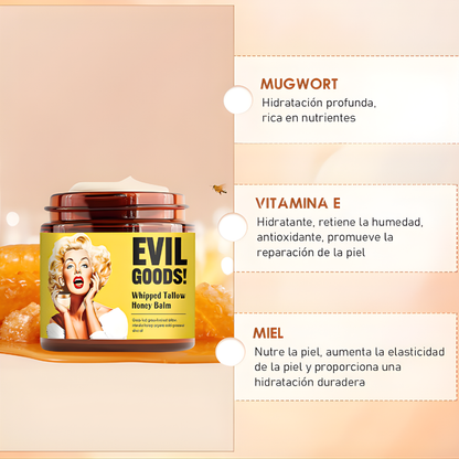 EVIL GOODS® BÁLSAMO BATIDO DE SEBO Y MIEL + OBSEQUIO