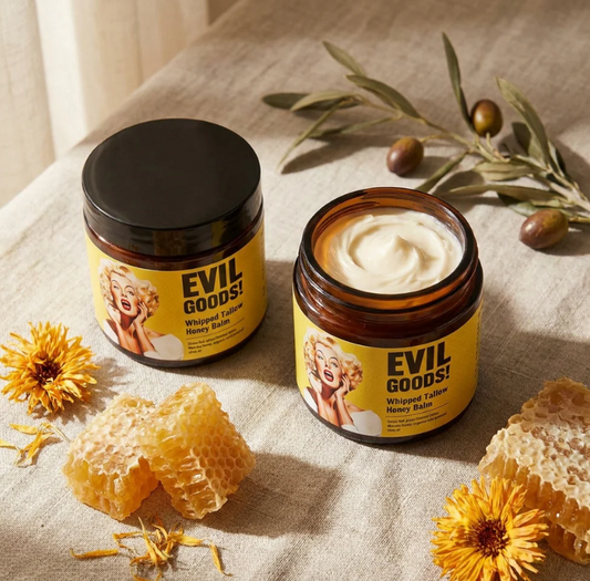 EVIL GOODS® BÁLSAMO BATIDO DE SEBO Y MIEL + OBSEQUIO