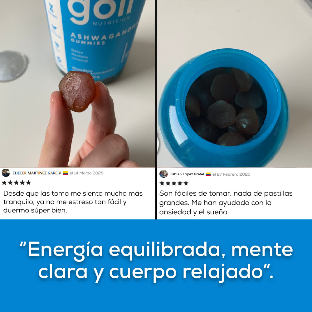 ASHWAGANDHA + VITAMINA D2 GUMMIES DR.BUNA – RELAJACIÓN, ENERGIA Y BIENESTAR