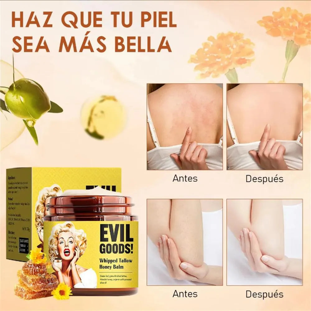 EVIL GOODS® BÁLSAMO BATIDO DE SEBO Y MIEL + OBSEQUIO